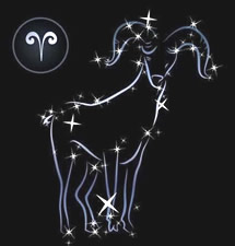 黑色中十二星座的閃亮圖片